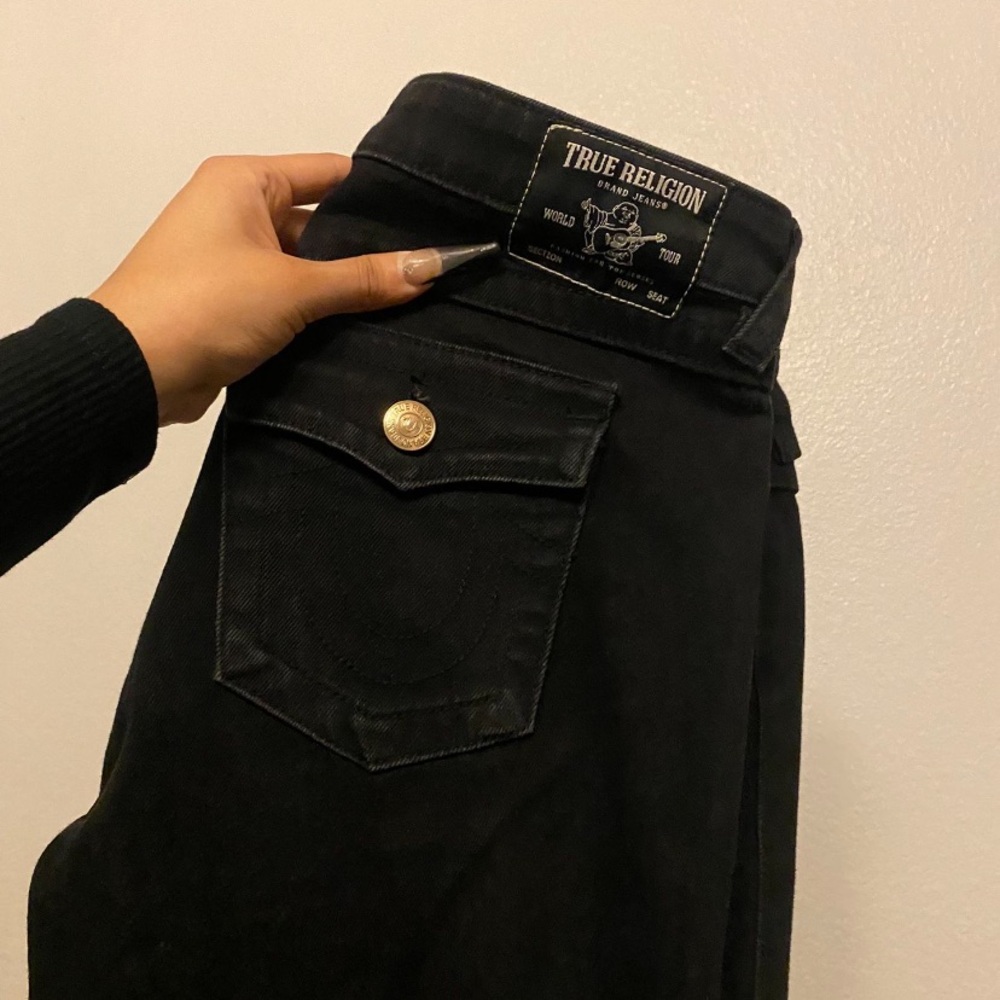 True Religion Black Boot Cut Jeans
